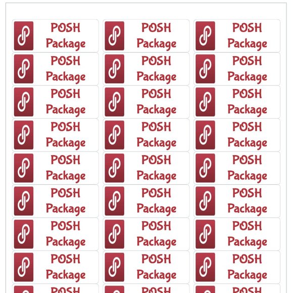 Posh Package Stickers Poshmark Shipping Labels - Picture 3 of 4